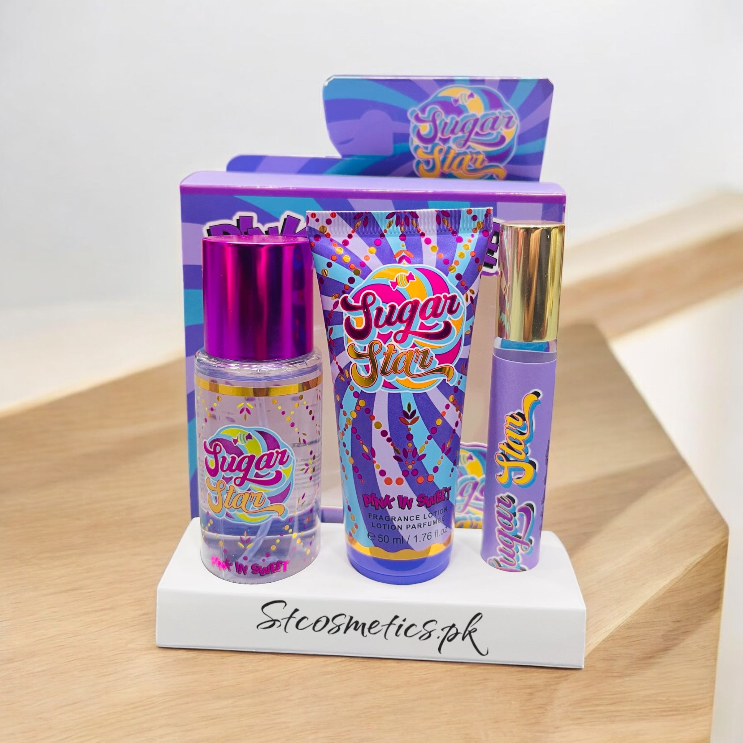 Pink In Sweet Sugar Star 3in1 Fragrence Set