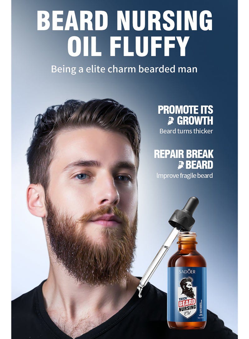 Sadoer Ultimate Beard Kit - Oil, Balm, and More