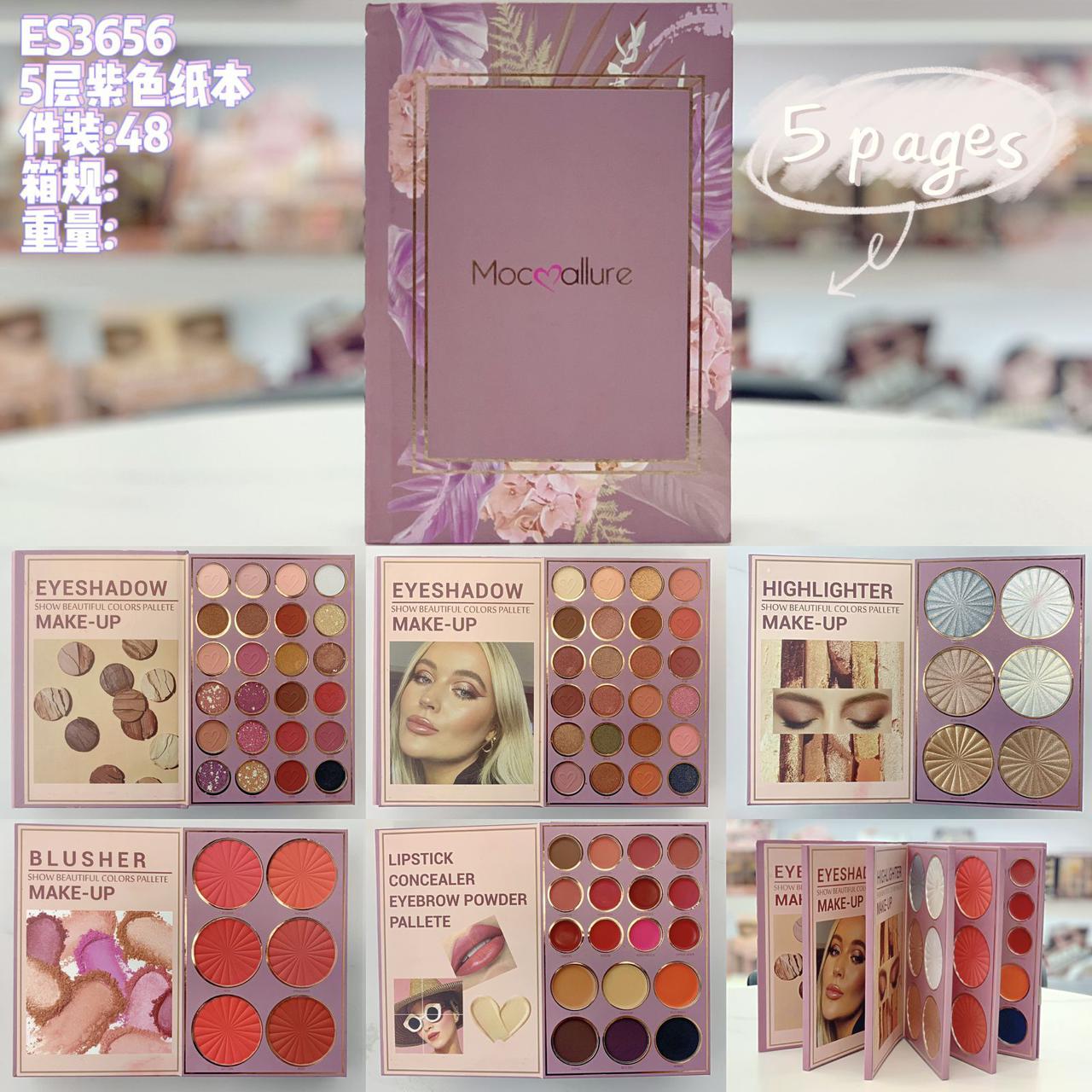 Mocallure 5 fold makeup book pallete